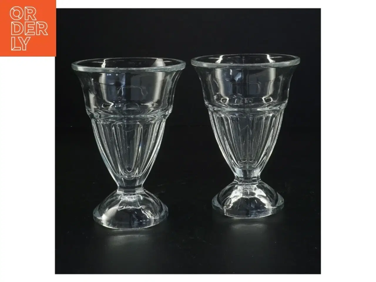 Billede 1 - 2 Glasskåle til desserter (str. 14 x 10 cm)