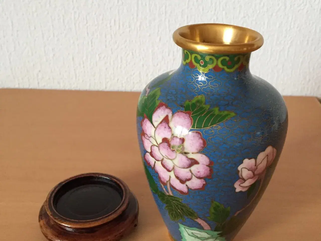 Billede 3 - Kinesisk emalje vase - Cloisonne