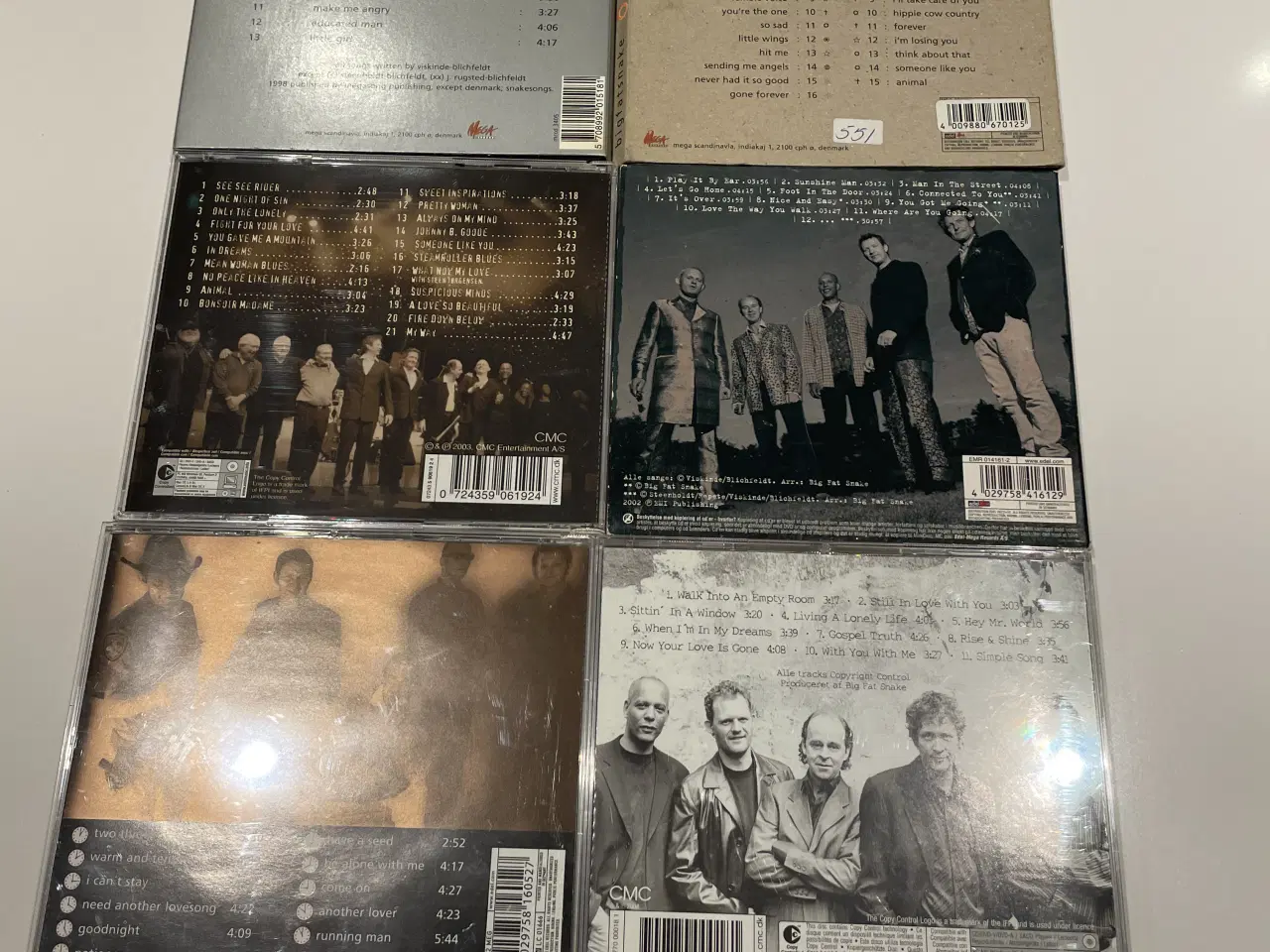 Billede 2 - 6 stk. CD’ med Bigfatsnake 