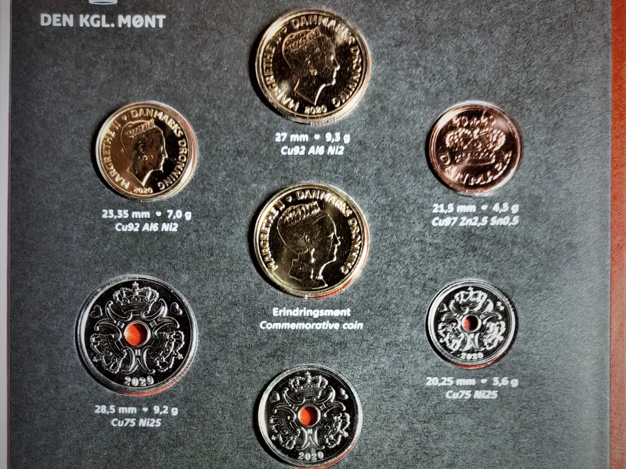 Billede 3 - DET KGL MØNTSÆT 2020 Med 20 KR 80 År + Alm. 20 kr