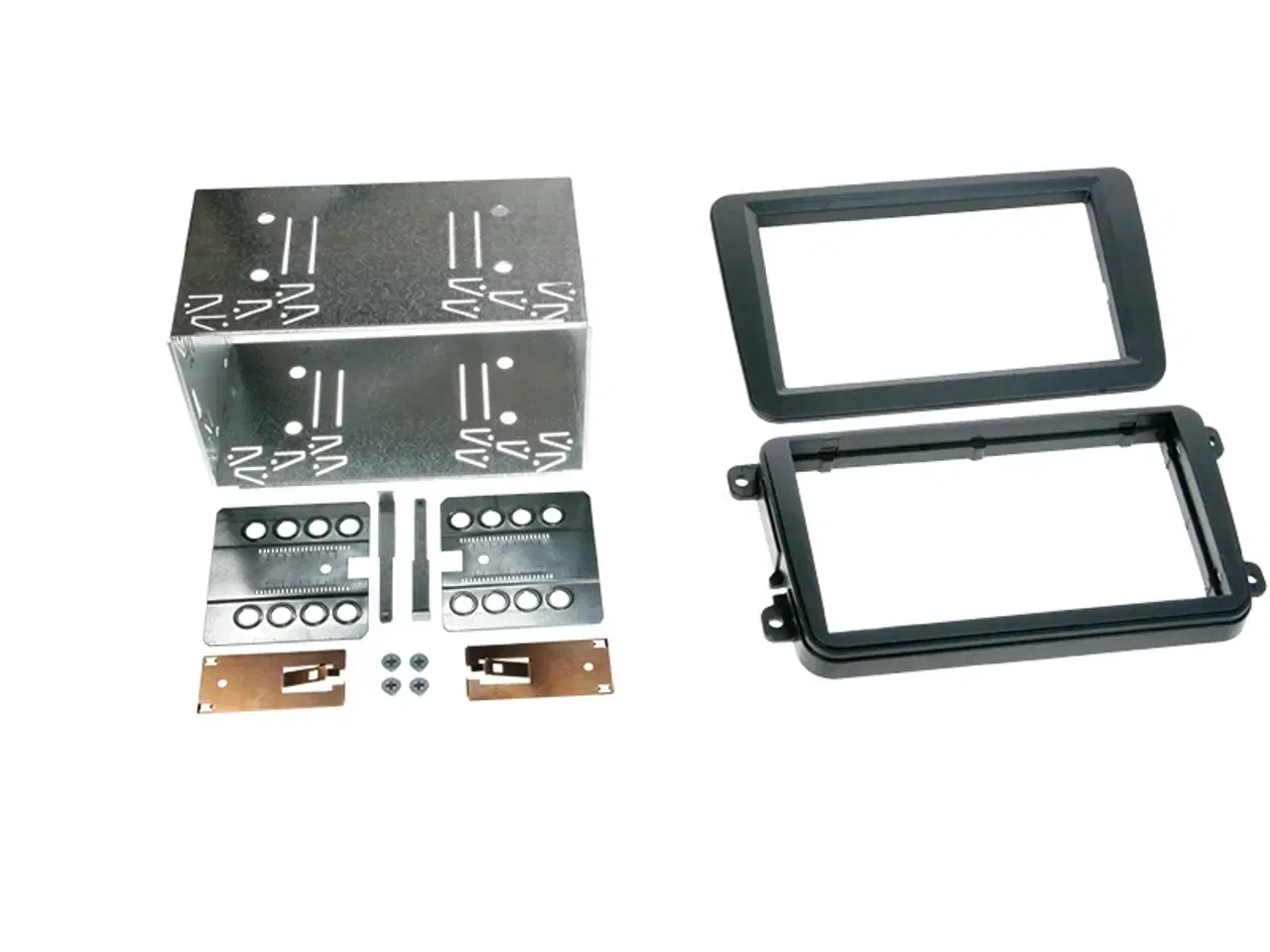 Billede 1 - 2-DIN kit div. VW sort rubbertouch