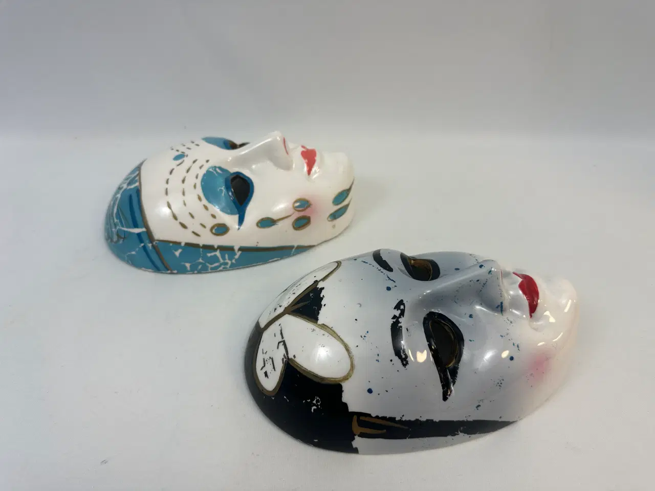 Billede 5 - 2 stk. flotte masker i porcelæn