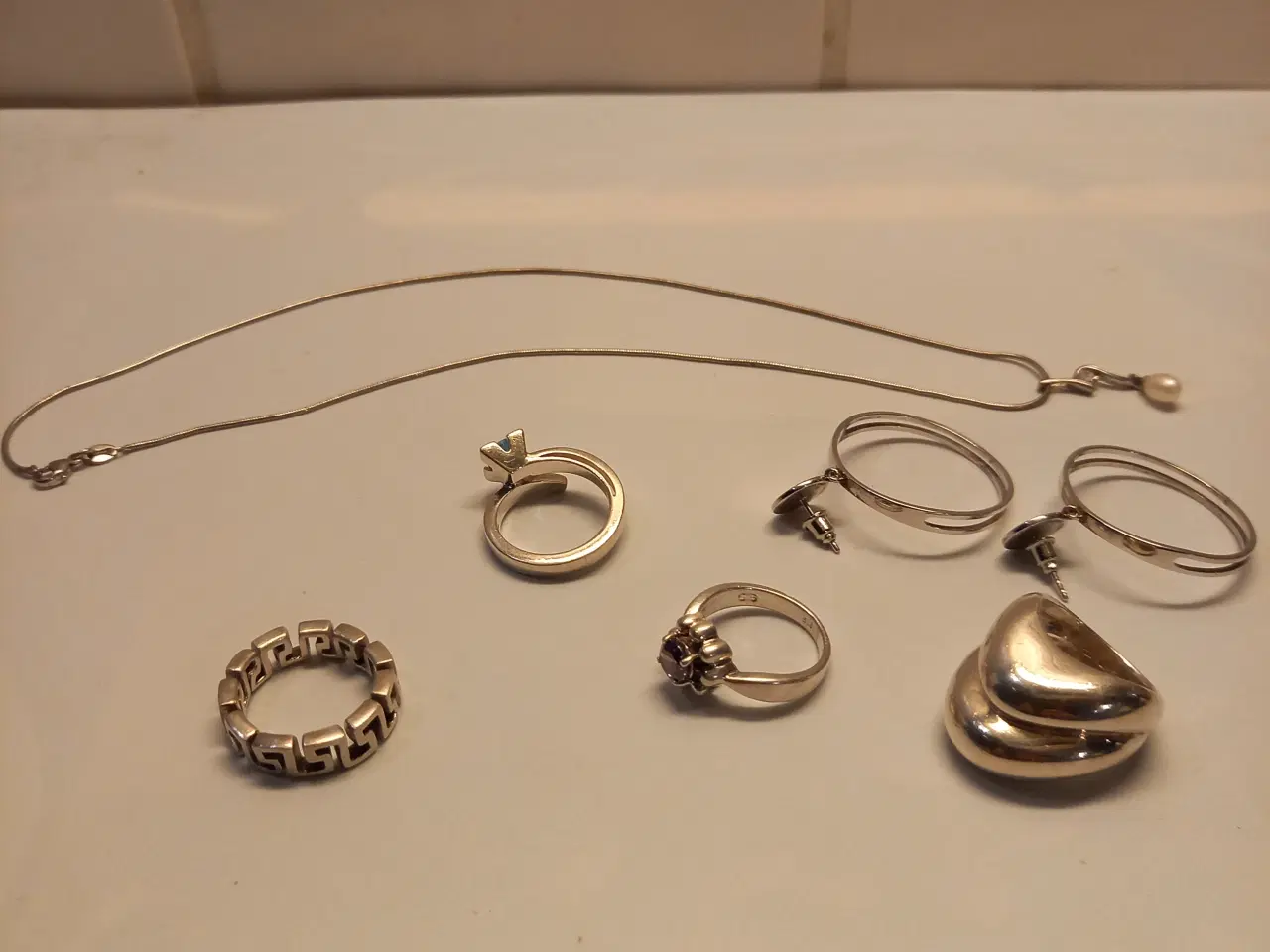 Billede 1 - Sølv smykker 