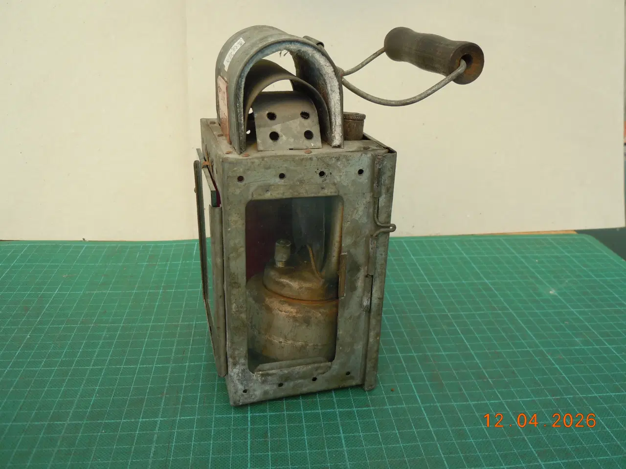 Billede 3 - Togførerlygte til karbid, meget fin stand.