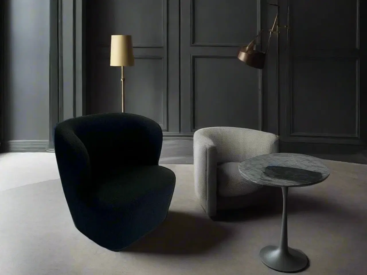 Billede 2 - GUBI | Stay Loungestol (Sort)