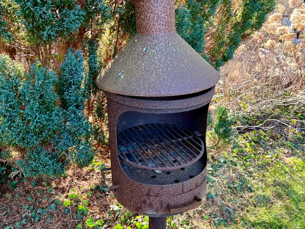 Billede 1 - Jern ildsted, rustik