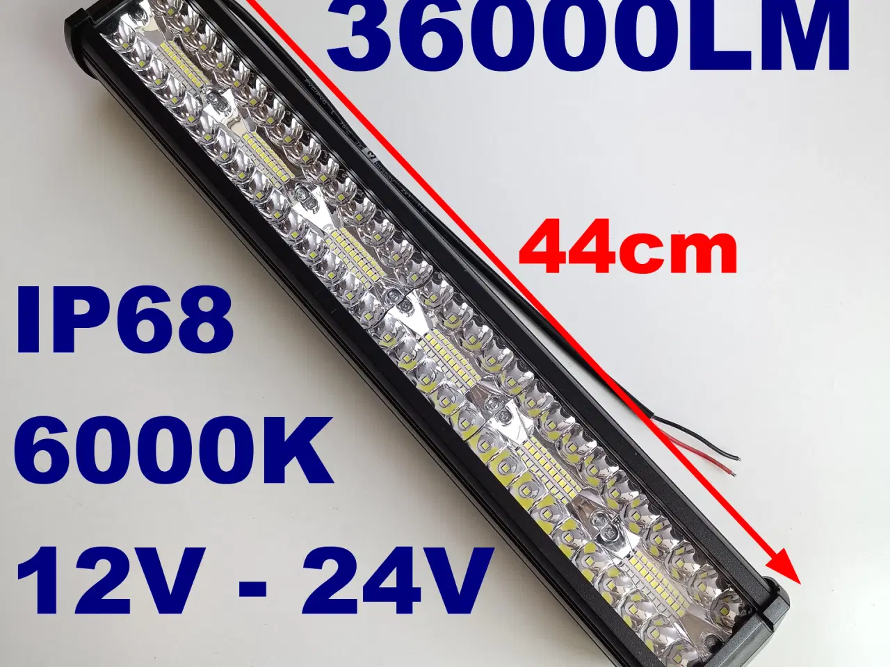 Billede 1 - NY! 36000LM 120 LED BAR 360W 12V-24V 6000K IP67