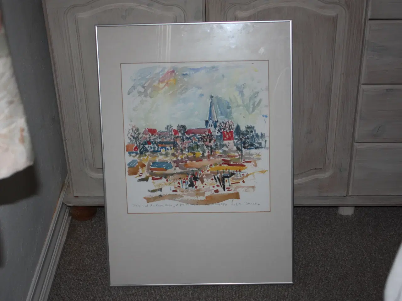 Billede 2 - Akvarel billede af Per J. K. Pedersen 