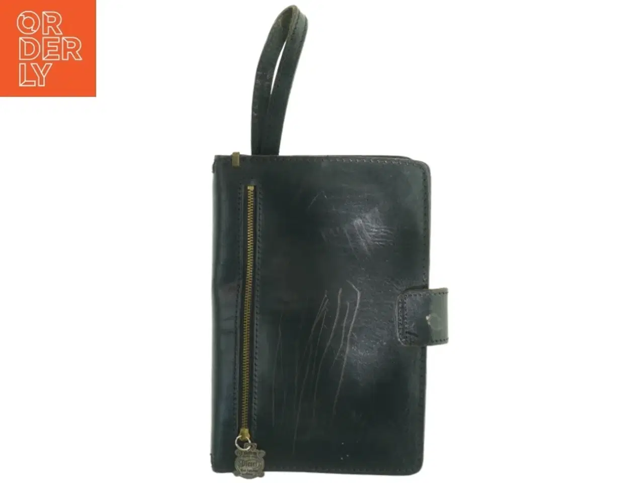 Billede 2 - Sort læderpung/taske fra Diesel (str. 24 x 16 cm)