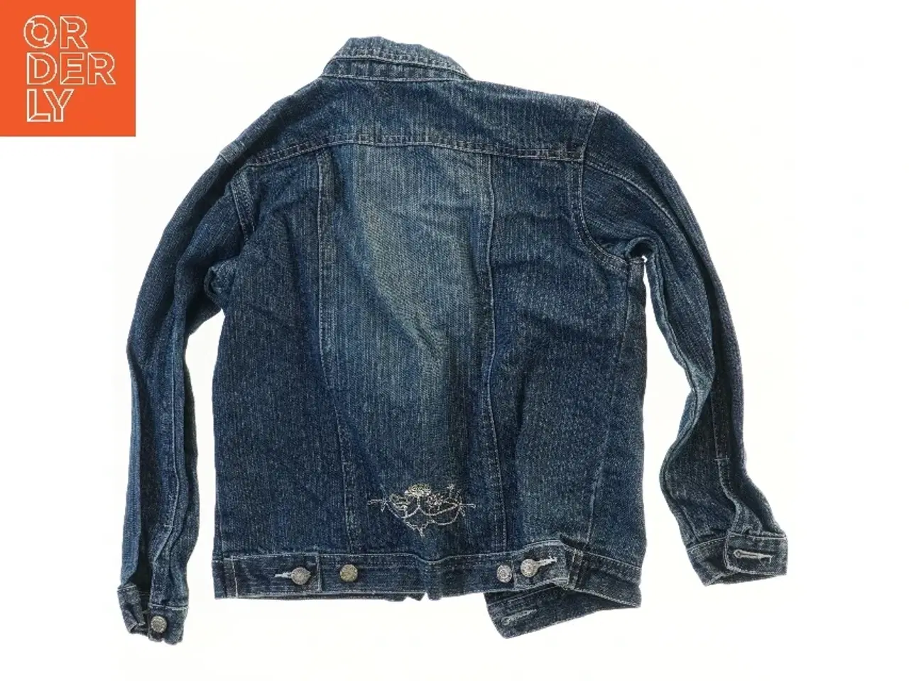 Billede 2 - Denimjakke med broderi fra Kids Up (str. 134)