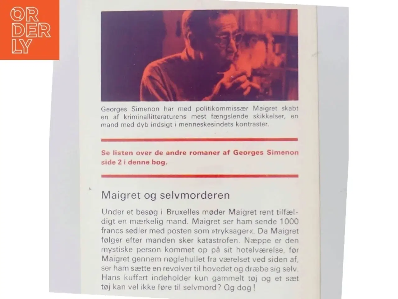 Billede 3 - Maigret og selvmorderen af Georges Simenon (Bog)