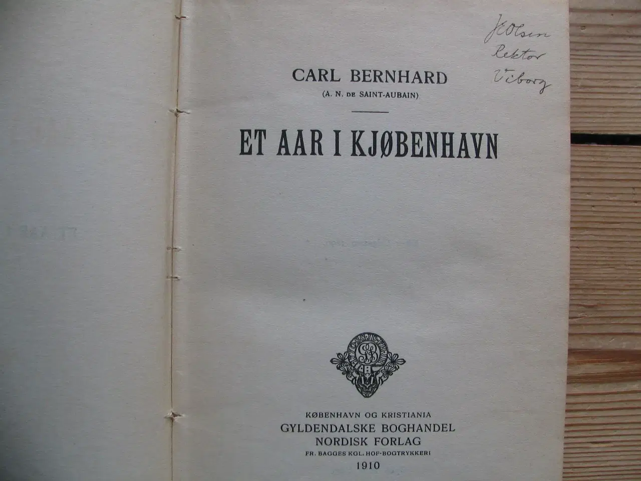 Billede 3 - Carl Bernhard. Et Aar i Kjøbenhavn, fra 1910