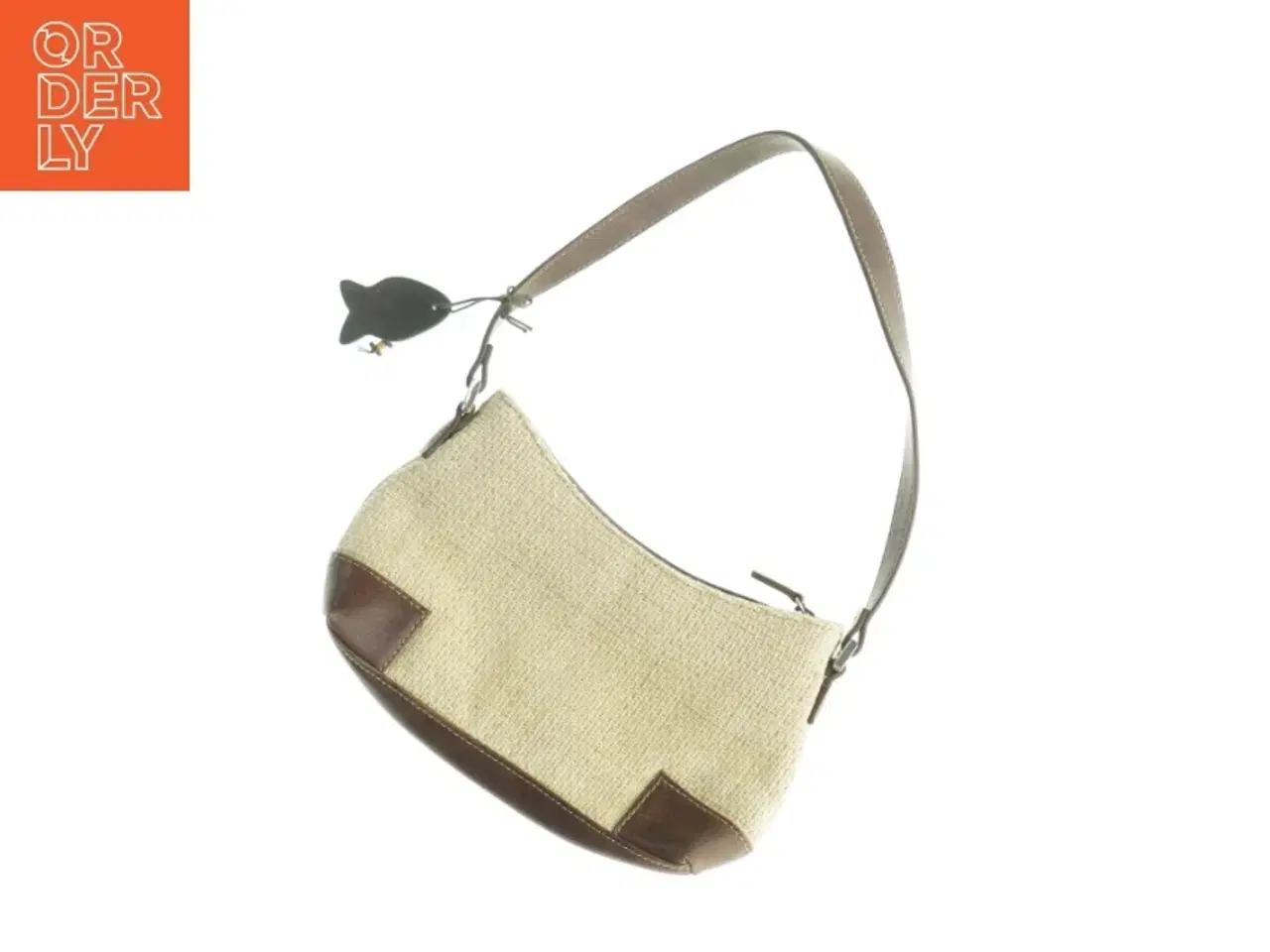 Billede 4 - Skuldertaske i stof og læder fra Liz Claiborne (str. 24 x 14 cm)