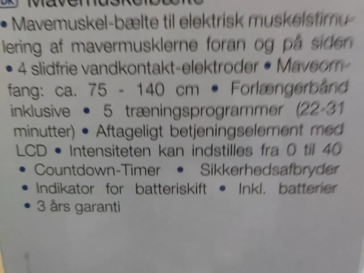 Billede 2 - Sanitas Mavemuskelbælte