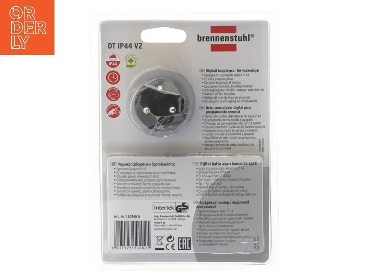 Billede 2 - Digitalt uge-timer IP44 V2 fra Brennenstuhl (str. 21x14 cm)