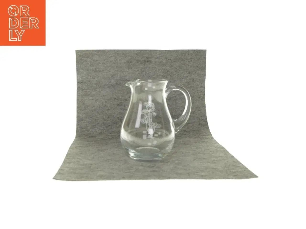 Billede 1 - Glaskande med motiv (str. HØ 19x14 cm)