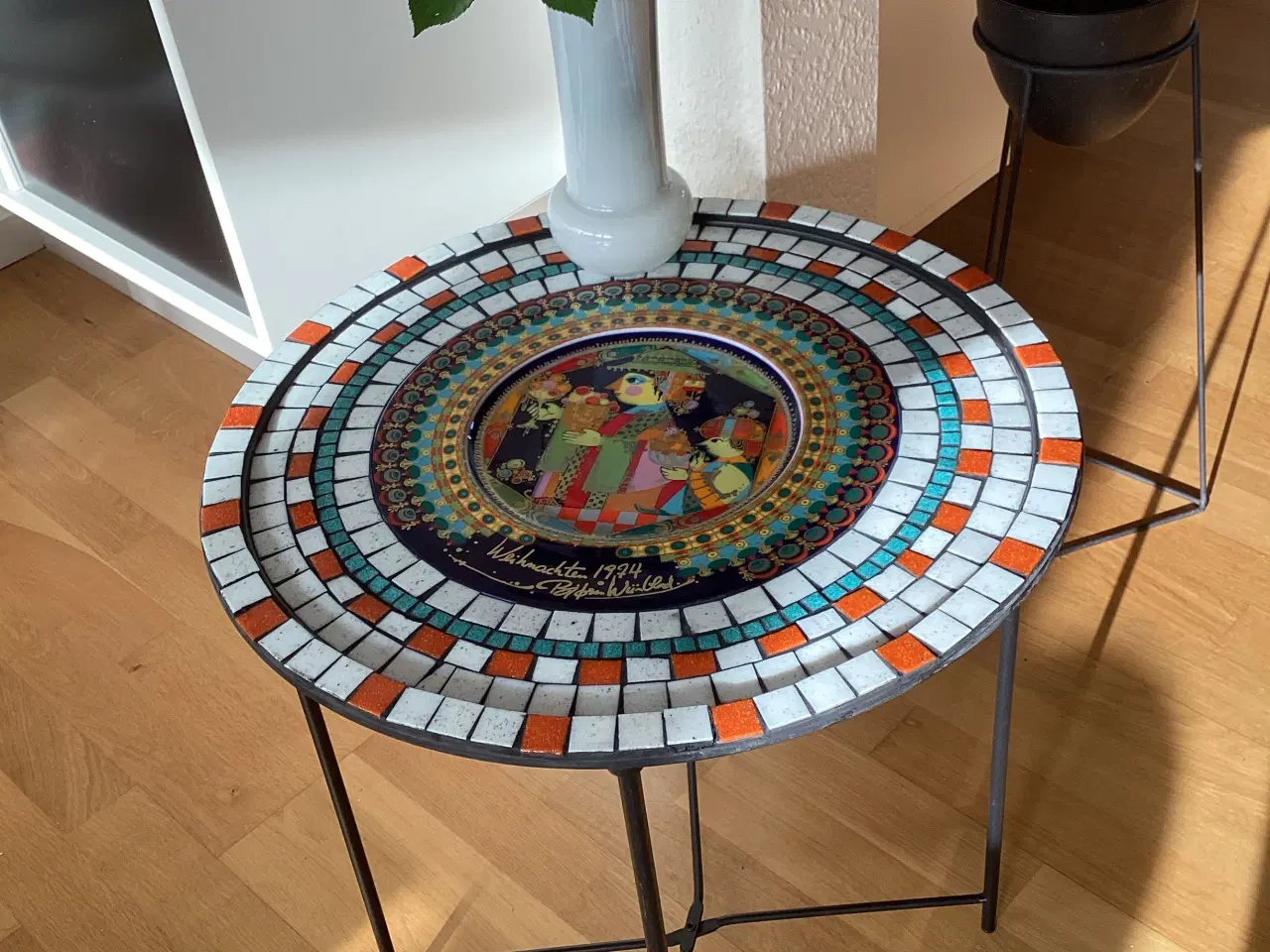 Billede 1 - Bakke bord med mosaik.
