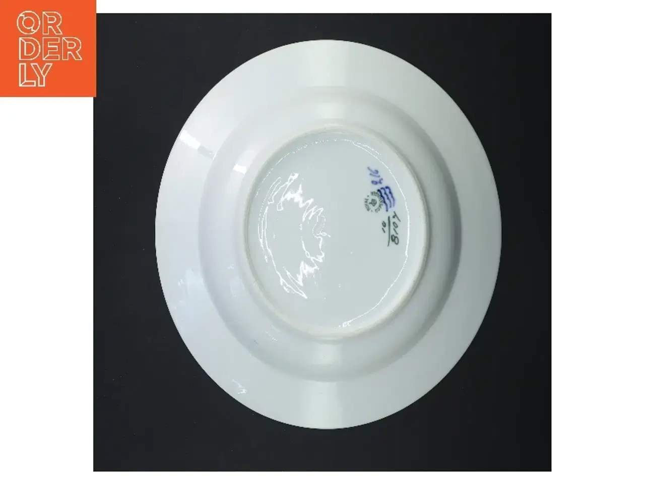 Billede 3 - Porcelæn tallerkener med blå blomst 4 stk fra Royal Copenhagen (str. Ø 25,5 cm, 4 styk cm)