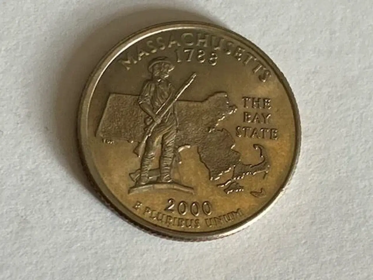 Billede 1 - Quarter Dollar 2000 Massachusetts USA