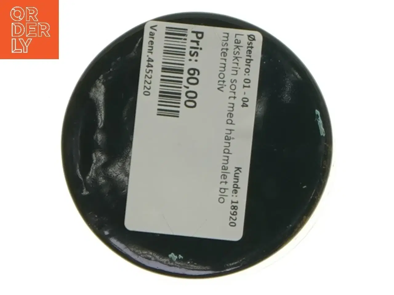 Billede 4 - Dekoreret rund æske (str. Ø 7,5 cm)