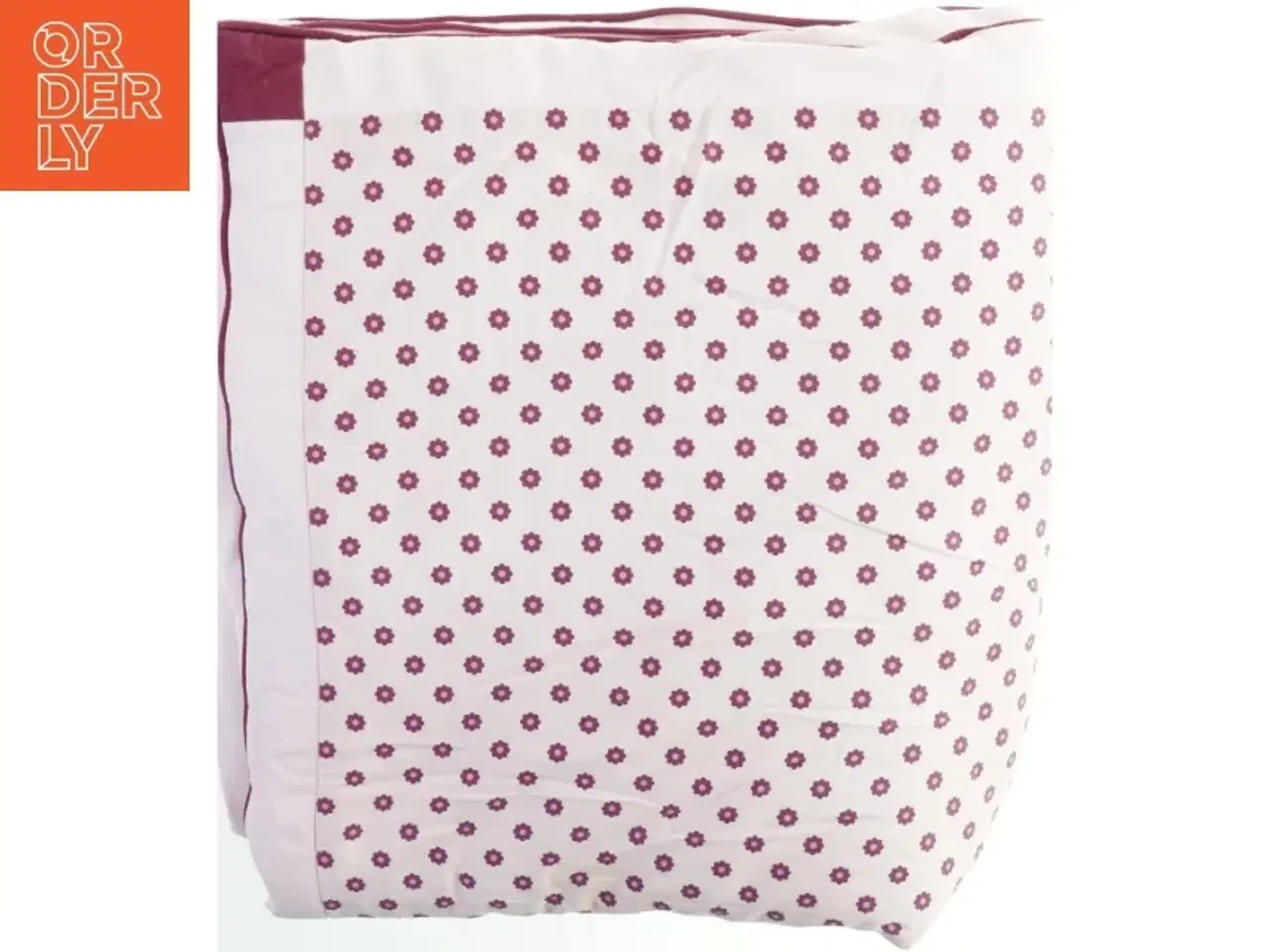 Billede 1 - Rosa mønstret tæppe (str. 98x98 cm)