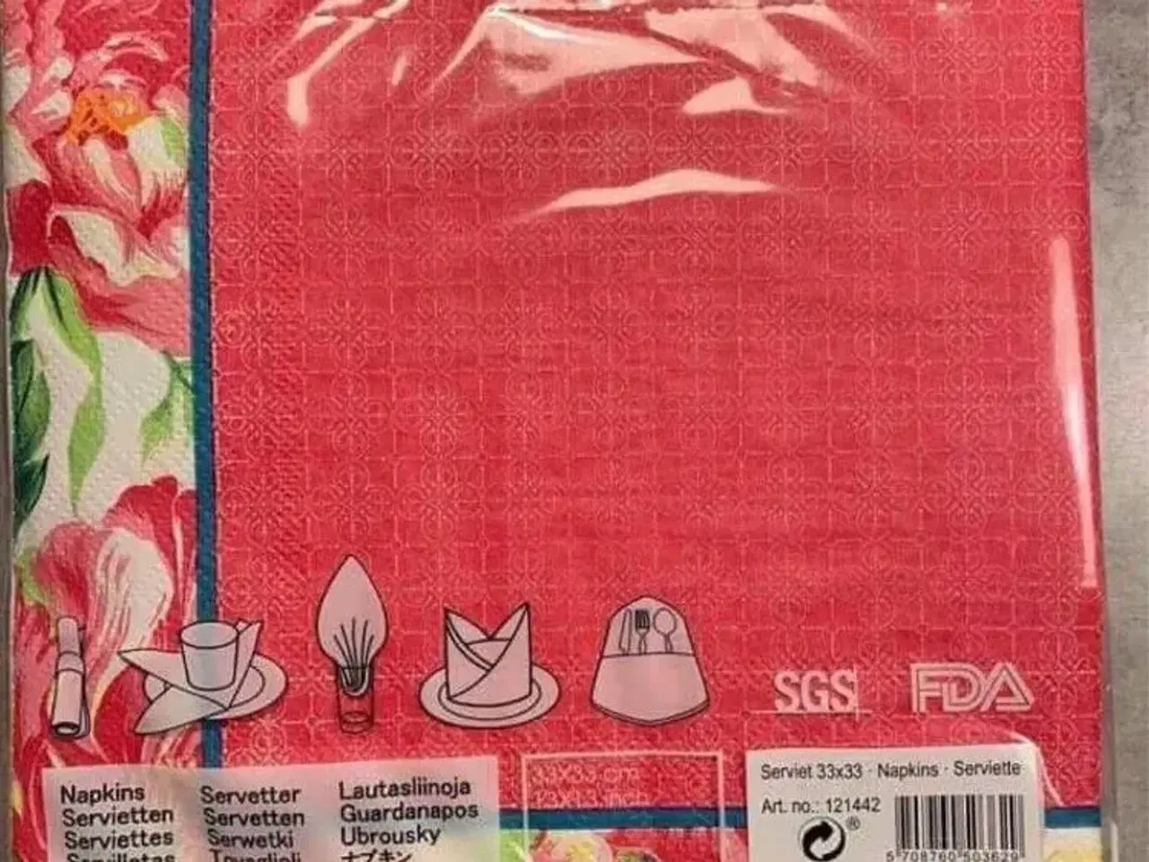 Billede 3 - 1 kasse m/16 pakker servietter