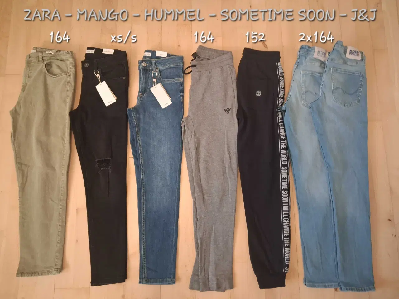 Billede 1 - 164,  7x Bukser/Jeans