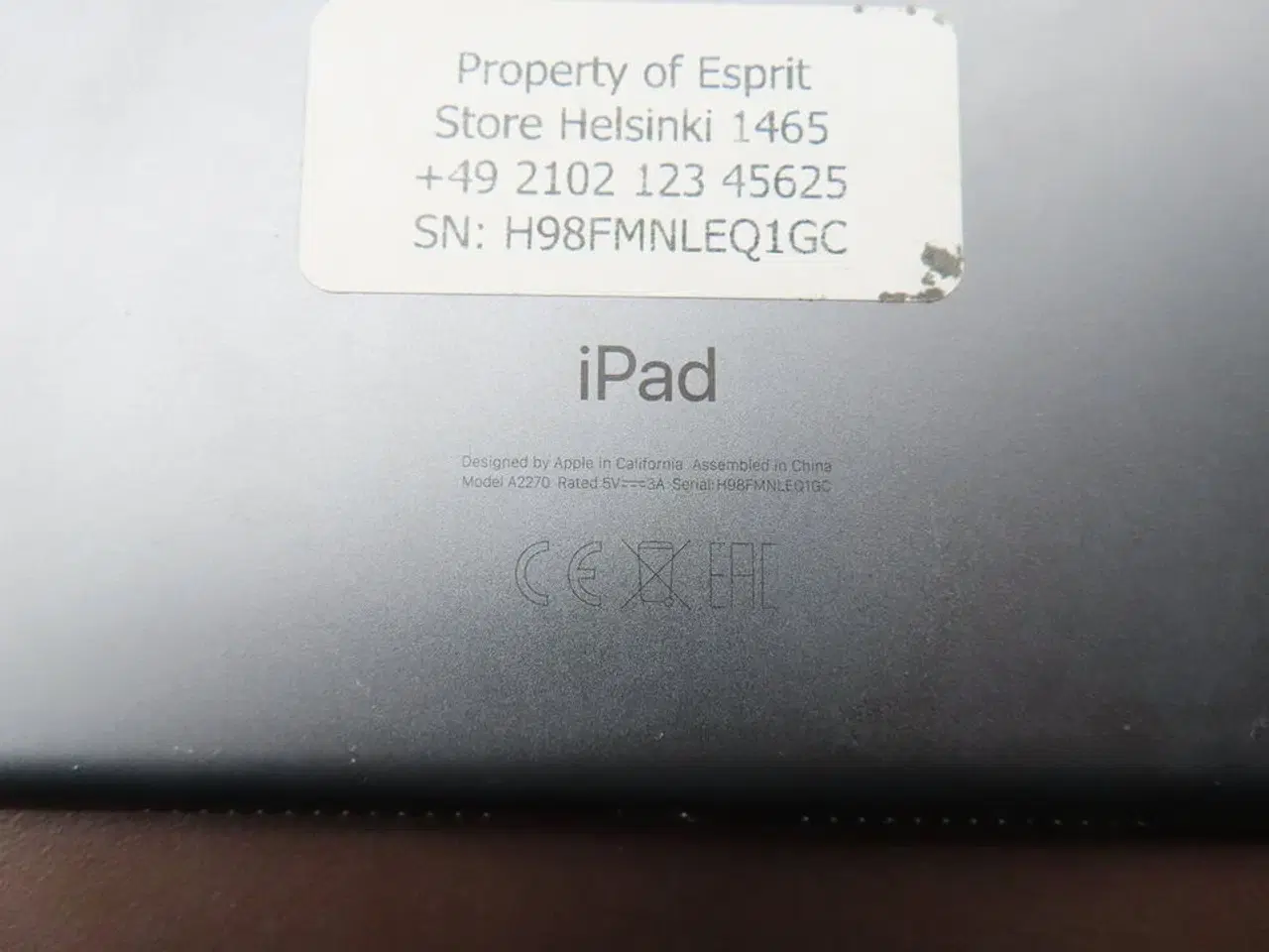 Billede 4 - Tablet, APPLE IPAD Type: A2270