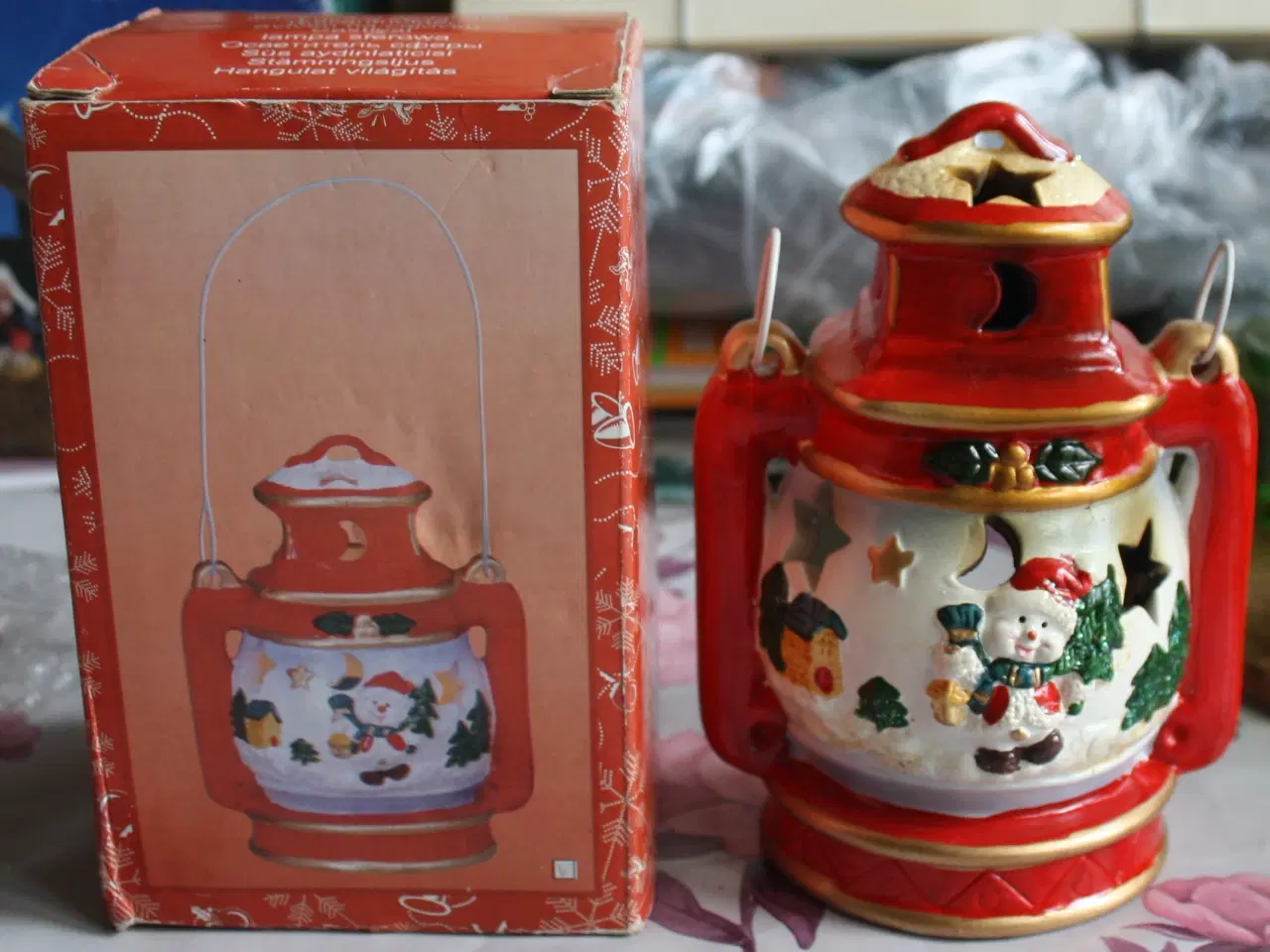 Billede 3 - Stor Jule Lanterne til fyrfadslys