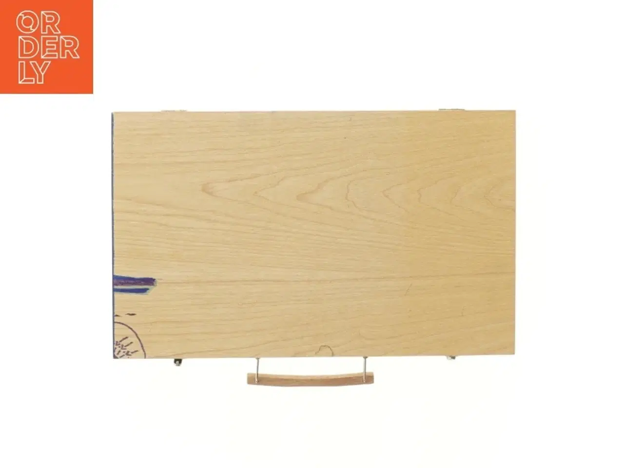 Billede 3 - Tegnesæt i trææske (str. 36,5x22,5 cm)