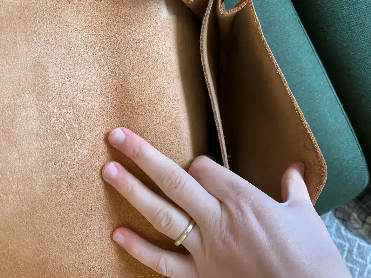 Billede 2 - Fin vintage lædertaske i flot stand 😊