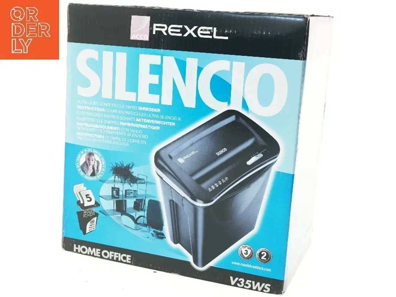 Billede 2 - Rexel Silencio papirskærer (str. 37x27x18 cm)