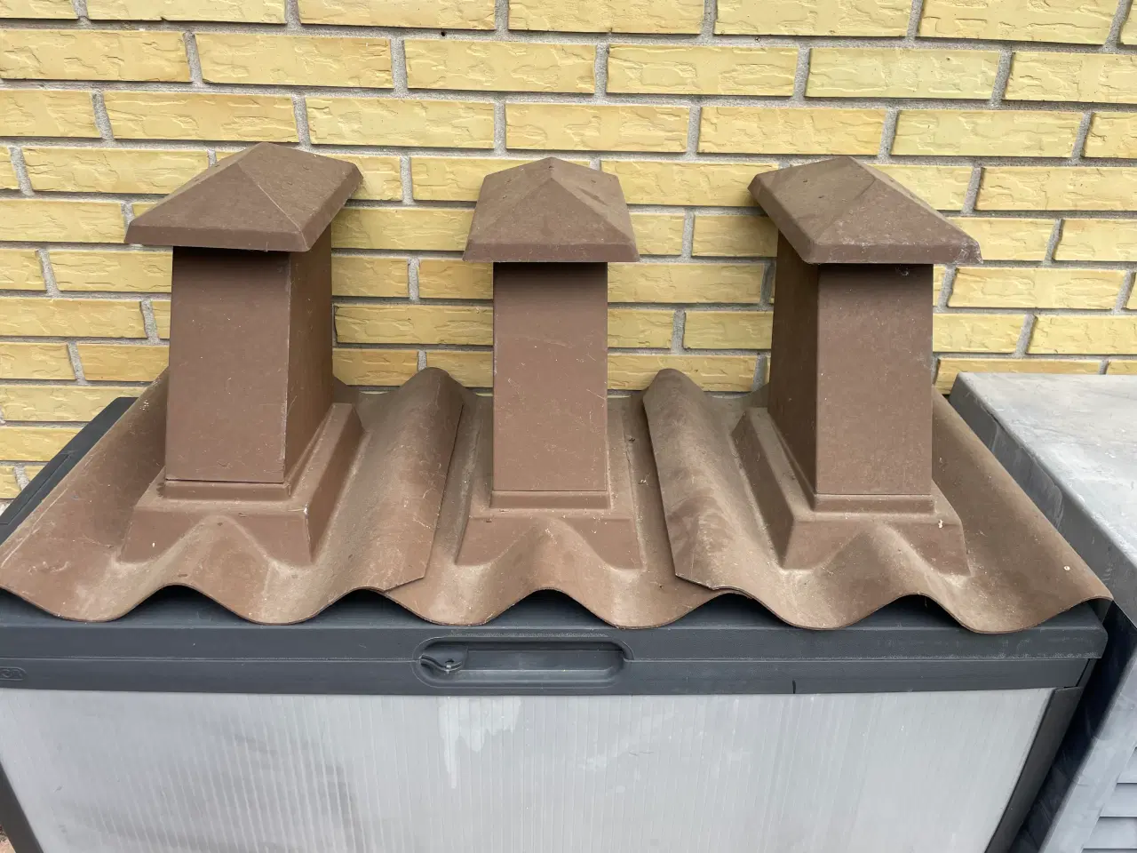 Billede 1 - 3 stk. Tag hætter til tag udluftning