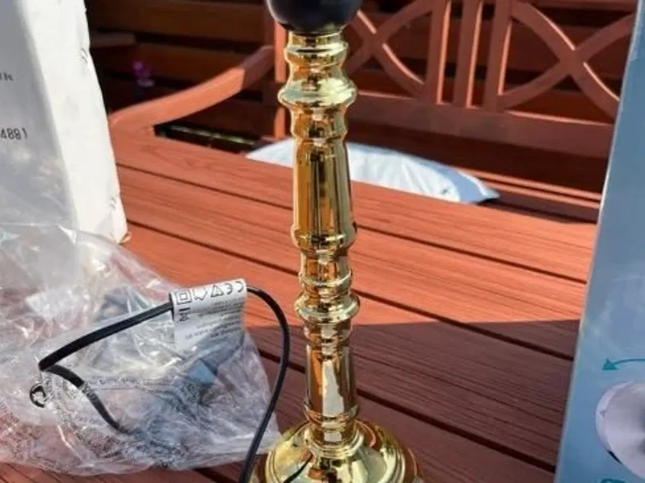 Billede 1 - Bordlampe - Alpe design, messing