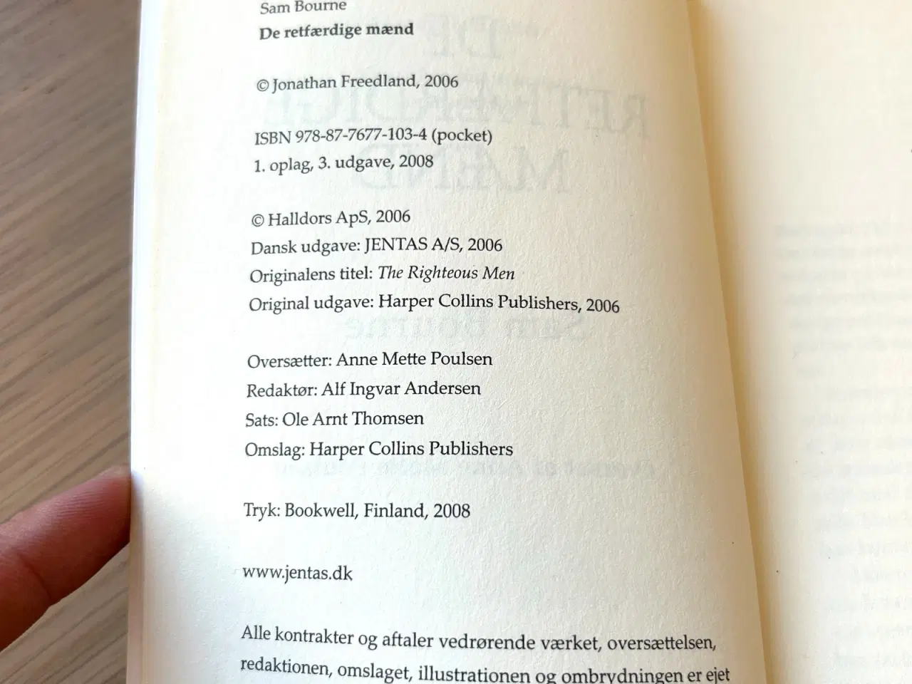 Billede 3 - De Retfærdige Mænd af Sam Bourne