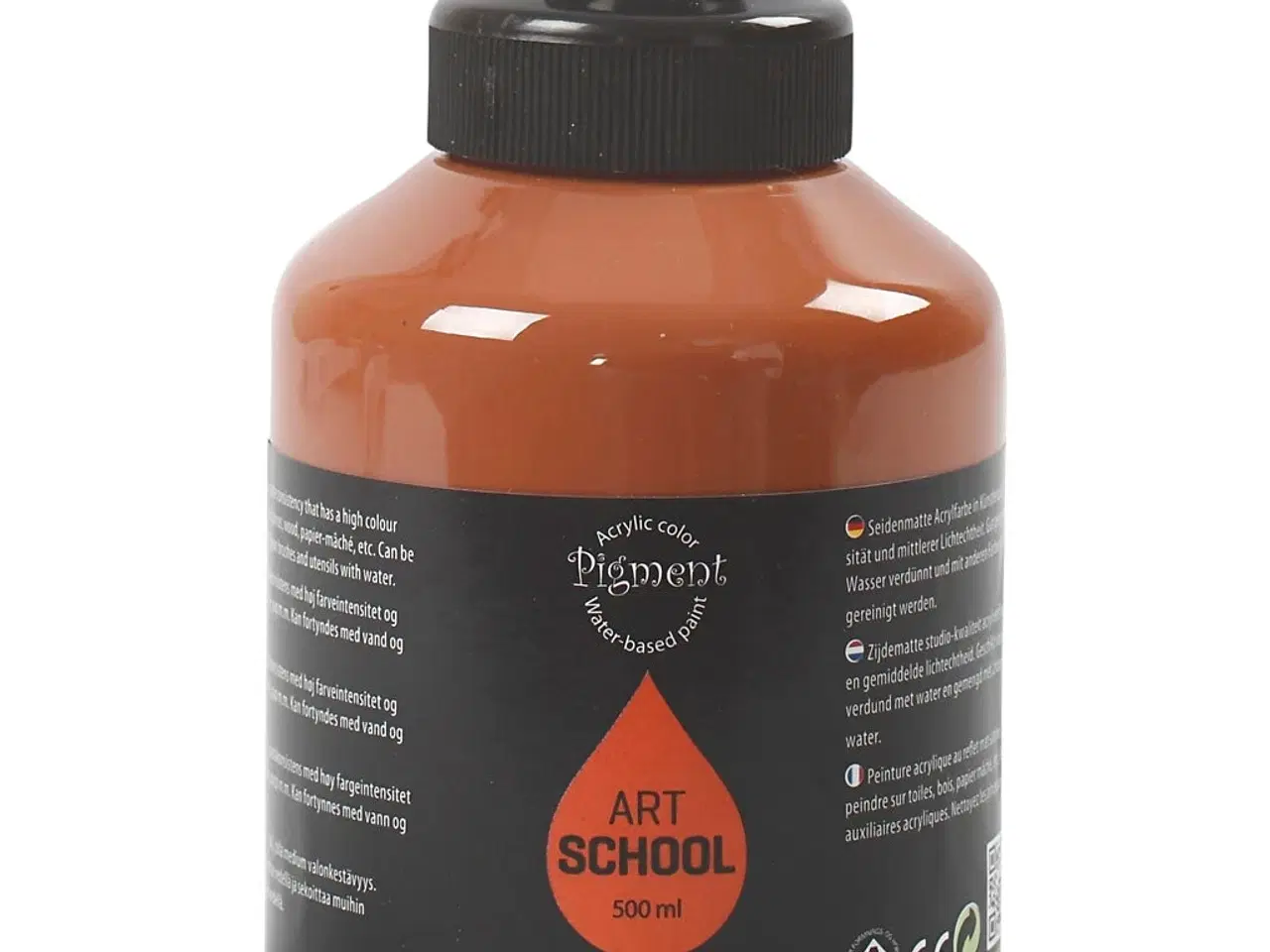 Billede 1 - Art Akrylmaling Raw Sienna 500ml - Halvblank Dækkeevne