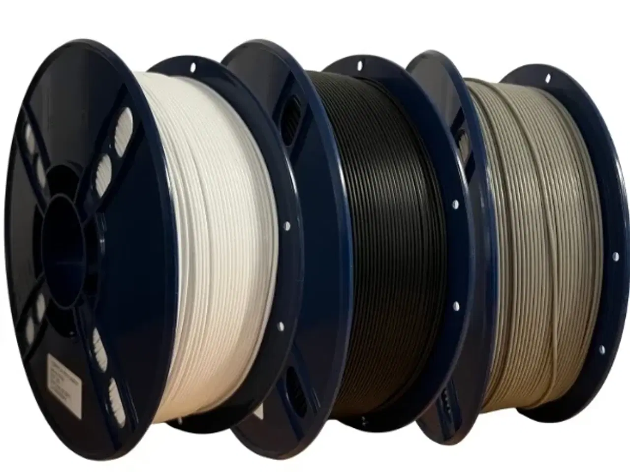 Billede 1 - SKILPRO - PLA++ Filament pakke - 1kg Hvid, 1kg sort og 1kg grå