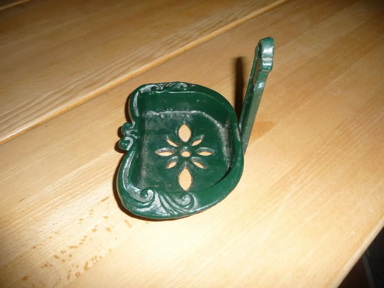 Billede 2 - grøn støbejerns sæbeholder