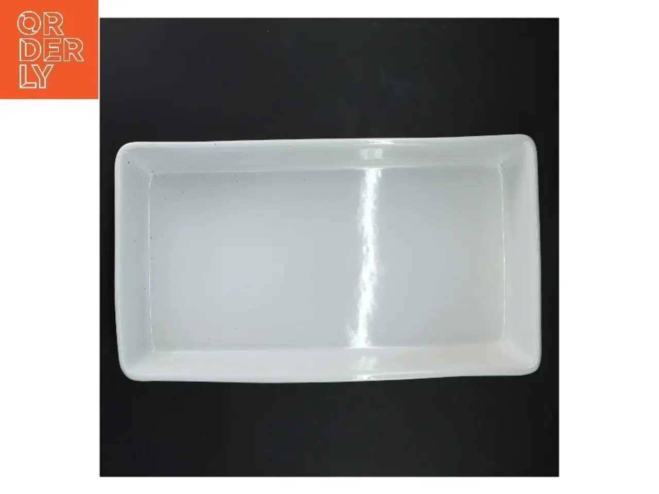 Billede 2 - Hvid rektangulært fad fra d'eco (str. 39,5x19,5 cm)