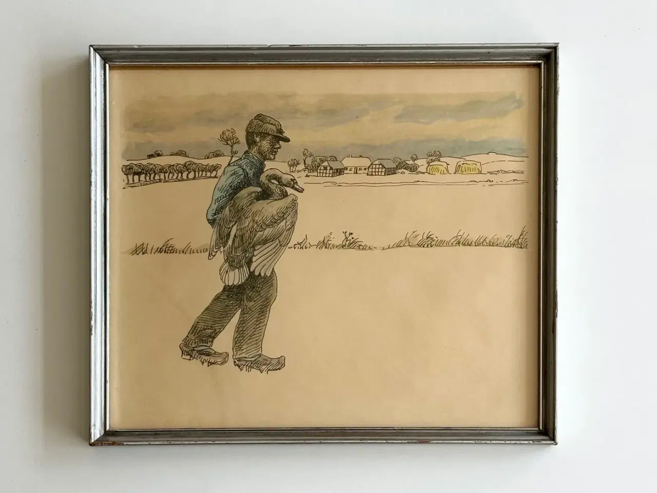 Billede 1 - Johannes Larsen, mand m svane