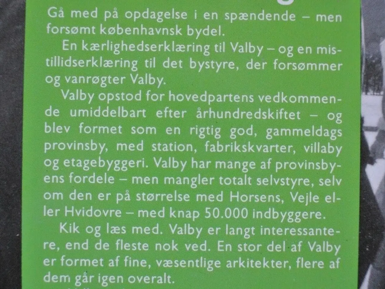 Billede 2 - valby - bevar mig vel, af peter olesen. foto af pe