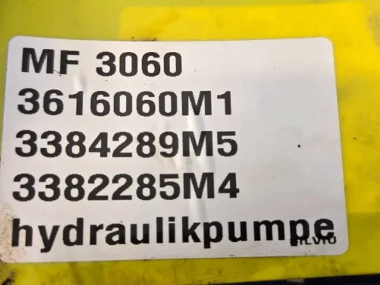 Billede 2 - Massey Ferguson 3060 Hydraulikpumpe 3616060M1