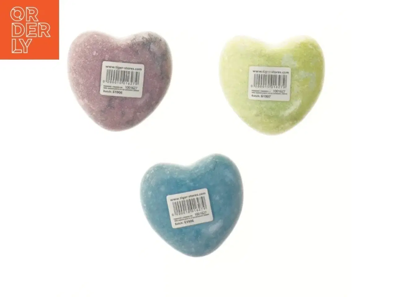 Billede 2 - Dekorative hjerte sten fra Flying Tiger (str. 7x6,5 cm)