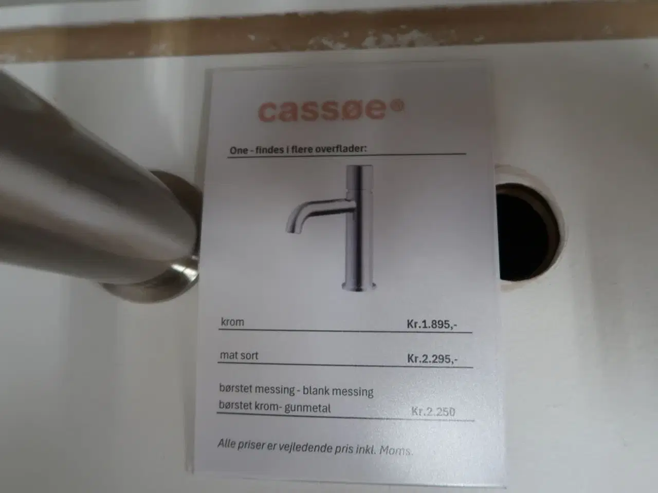 Billede 3 - Armatur CASSØE One Krom komplet med kasse
