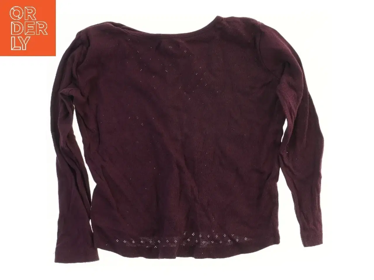 Billede 2 - Bordeaux langærmet bluse fra VRS (str. 116)