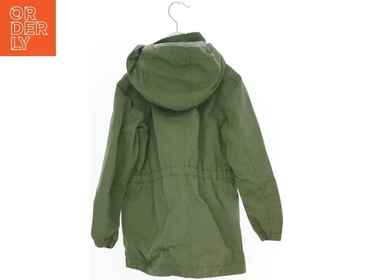 Billede 2 - Grøn jakke med hætte fra H&M (str. 116)