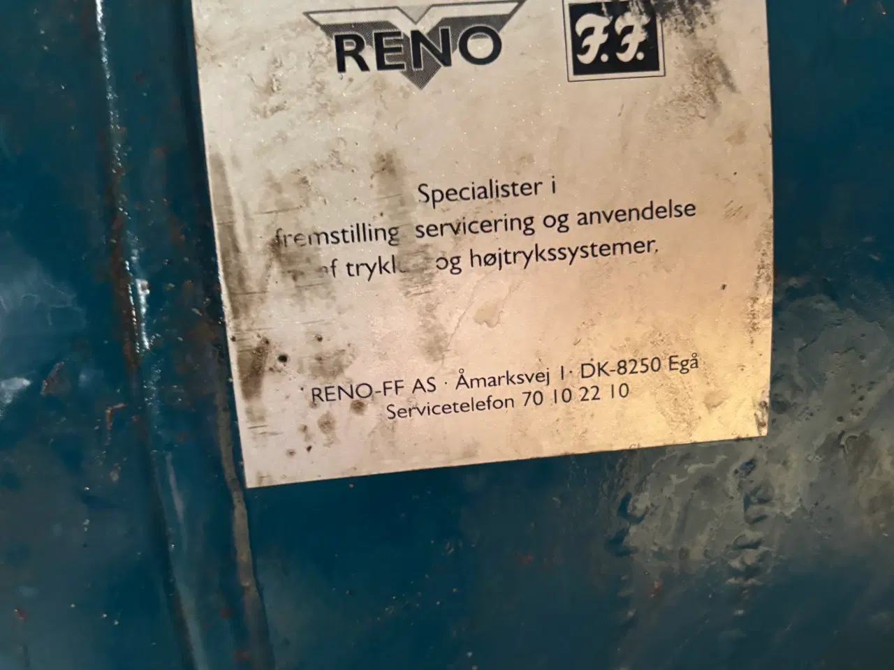 Billede 3 - Reno FF kompressor 500 liter 2 cylinder 7.5 hk 
