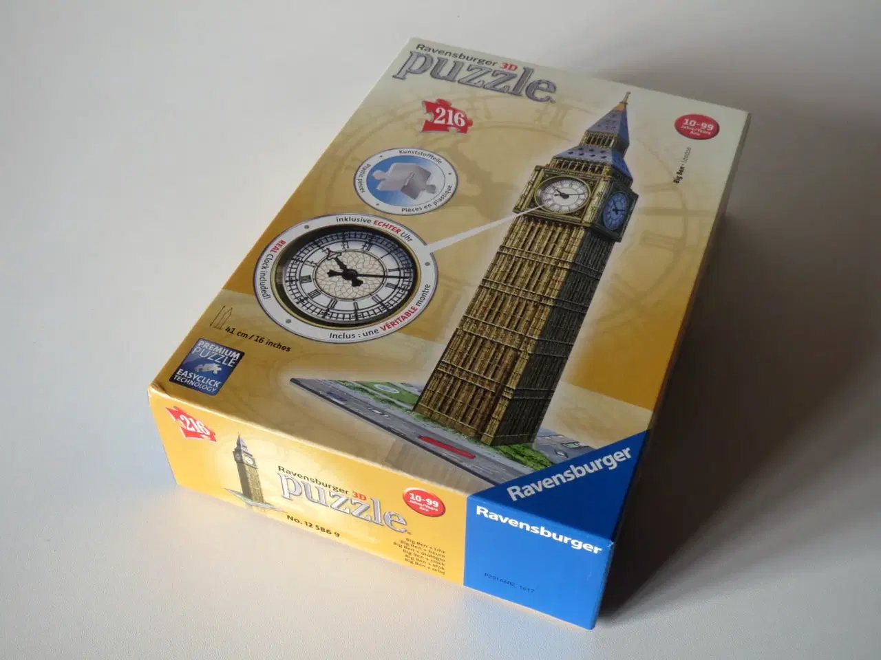 Billede 1 - Ravensburger 3D puslespil, Big Ben med ur