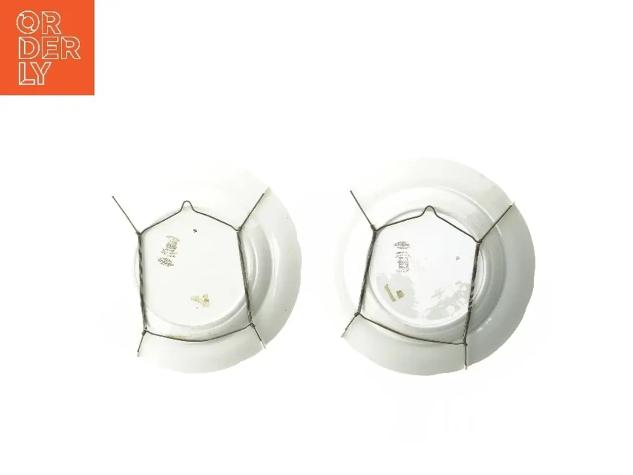 Billede 3 - Porcelænstallerkener med blomsterdesign (str. Ø 23 cm)