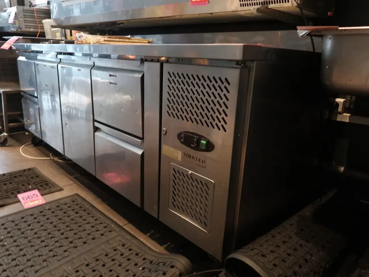 Billede 1 - Kølebord med 4 døre og bagkant - Tefcold CK7410 - 533 liter